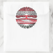 Ungarn Ungarisch Österreichisch Österreich Baum Ronde Sticker (Tas)