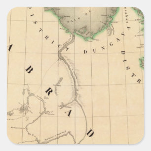 Ungava Peninsula en Noord-Labrador Vierkante Sticker