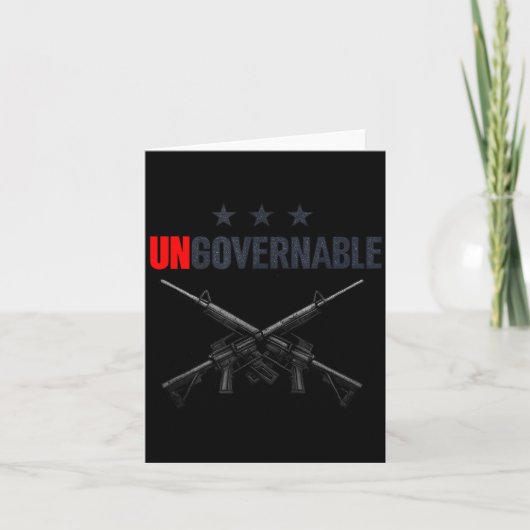 Ungovernable Shirts Kaart (Voorkant)