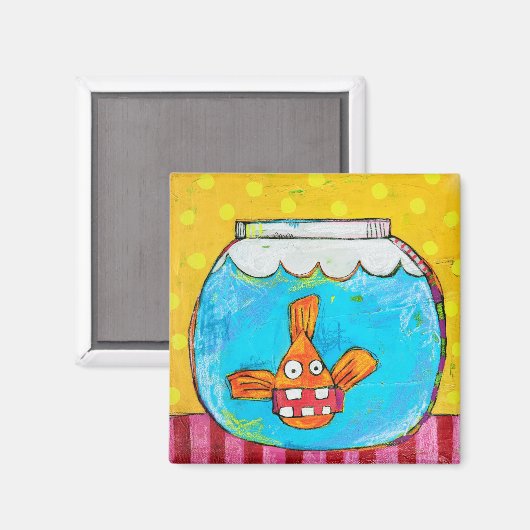 Unhinged Goldfish Magnet (Voorkant / Achterkant)