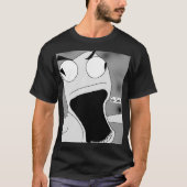 unhinged puppet art grey t-shirt (Voorkant)