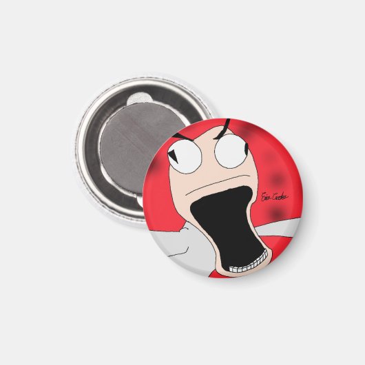 unhinged puppet art magneet (Voorkant / Achterkant)