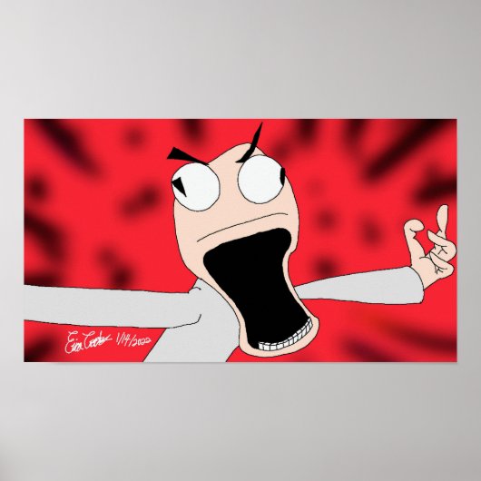 Unhinged puppet art poster (Voorkant)