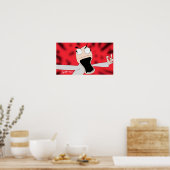 Unhinged puppet art poster (Keuken)