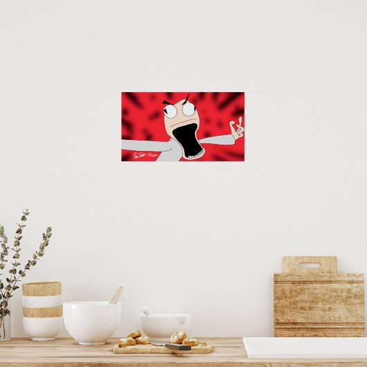 Unhinged puppet art poster (Keuken)