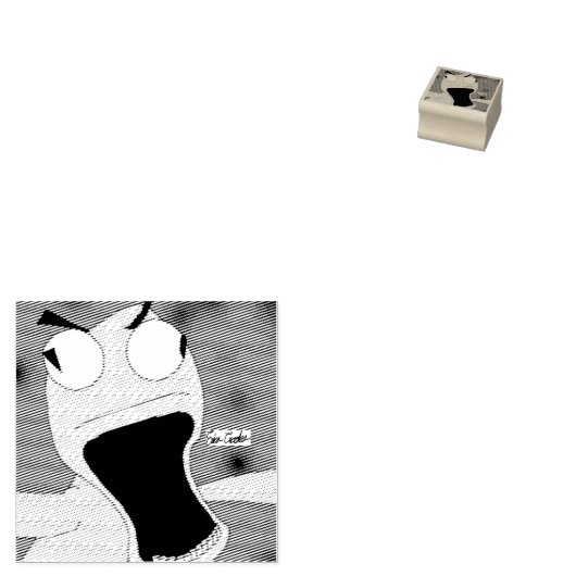 unhinged puppet art rubberstempel (Gestempeld)