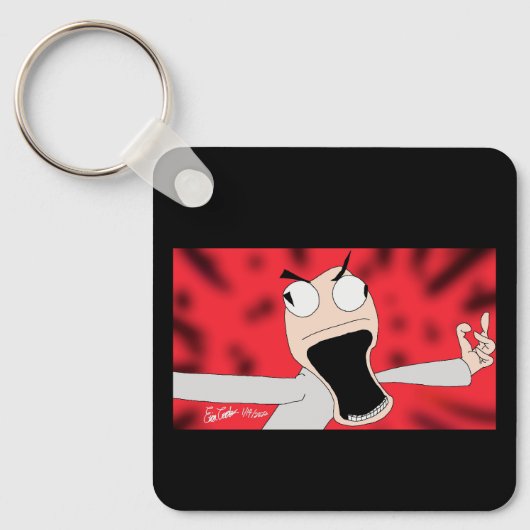 unhinged puppet art sleutelhanger (Voorkant)