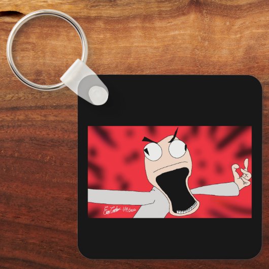 unhinged puppet art sleutelhanger (Voorkant)