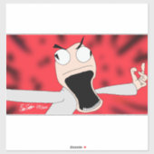 unhinged puppet art sticker (Vel)