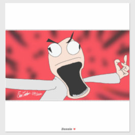 unhinged puppet art sticker