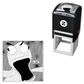 unhinged puppet art zelfinktende stempel (In situ)