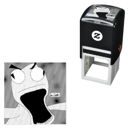 unhinged puppet art  zelfinktende stempel (In situ)