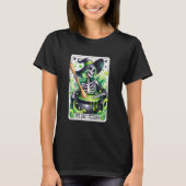 Unhinged Witchy Halloween Tarot Kaart Fortune Tell T-shirt (Voorkant)
