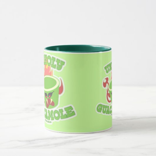 Unholy Guacamole Funny Avocado Slogan Mok (Midden)