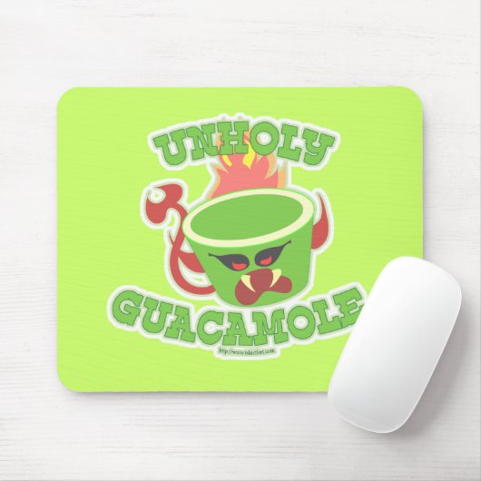 Unholy Guacamole Funny Guac Avocado Slogan Muismat (Met muis)