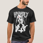 Unholy Satanic Nun Tattoos Classic T-Shirt (Voorkant)