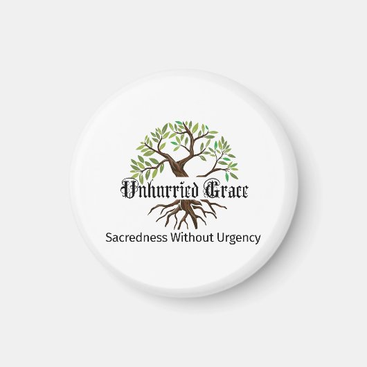 Unhurried Grace logo magneet (Voorkant)