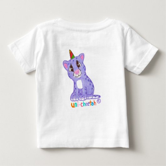 Uni-Cheetah Tshirt (Achterkant)
