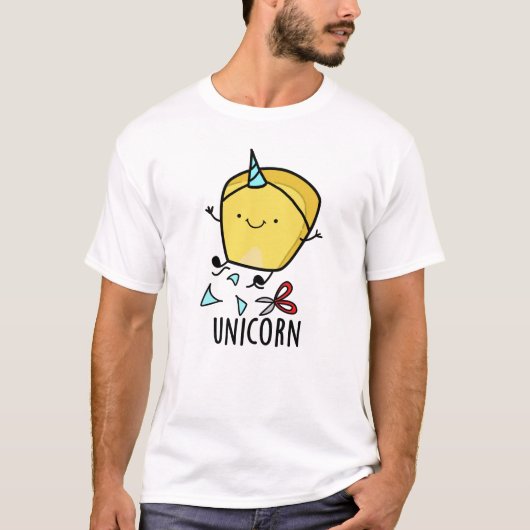 Uni-corn Funny Corn Pun T-shirt (Voorkant)