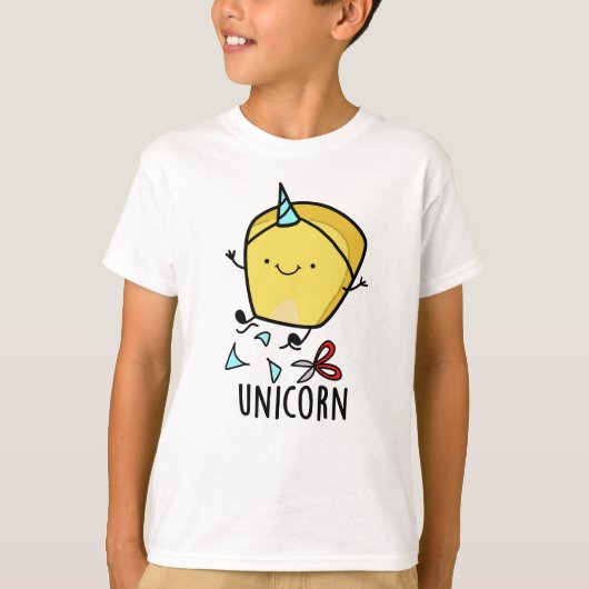 Uni-corn Grappige Maan Grappenmaker  T-shirt (Voorkant)