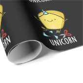Uni-corn Grappige Maanpun Donkere BG Cadeaupapier (Rol Hoek)