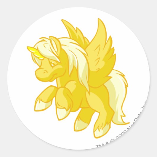 Uni Gold Ronde Sticker (Voorkant)