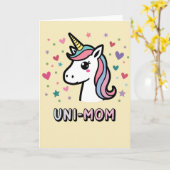 Uni-Mam Celebratie Kunstkaart Kaart (Gele Bloem)