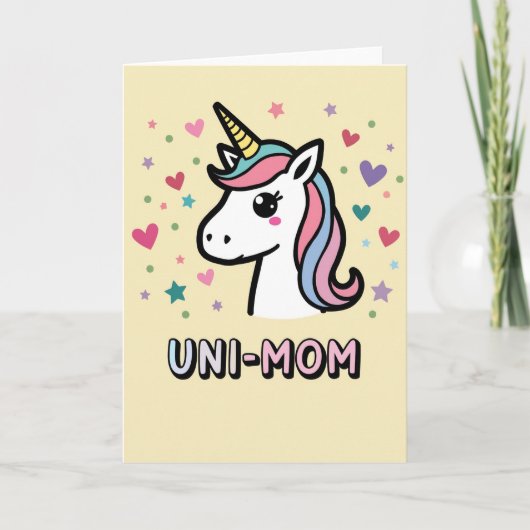 Uni Mom Celebration Art Card Kaart (Voorkant)