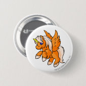 Uni Oranje Ronde Button 5,7 Cm (Voorkant /achterkant)