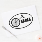 UNI oval STICKER (Envelop)