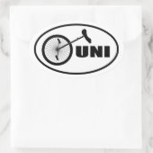 UNI oval STICKER (Tas)