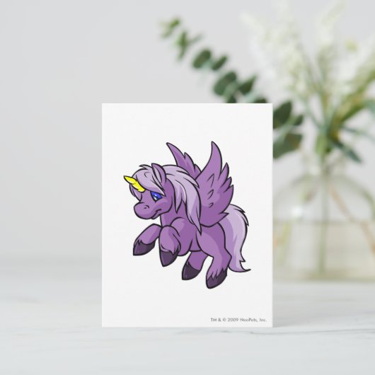 Uni Paars Briefkaart (Staand voorkant)