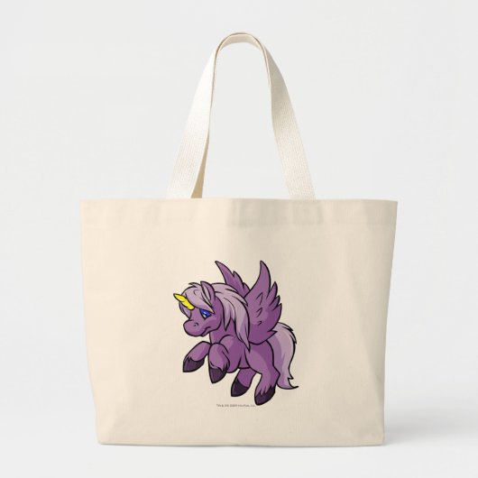 Uni Paars Grote Tote Bag (Voorkant)