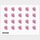 Uni Pink Ronde Sticker (Vel)