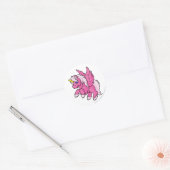 Uni Pink Ronde Sticker (Envelop)