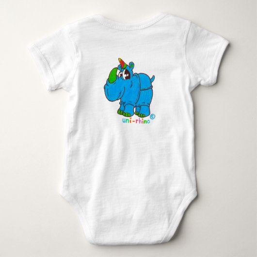 Uni-Rhino One Piece Romper (Achterkant)