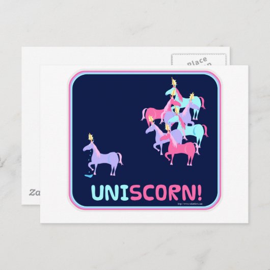 Uni-scorn Briefkaart (Voorkant / Achterkant)