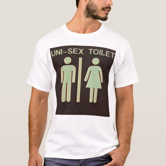 Uni-Sex Toilet T-shirt (Voorkant)