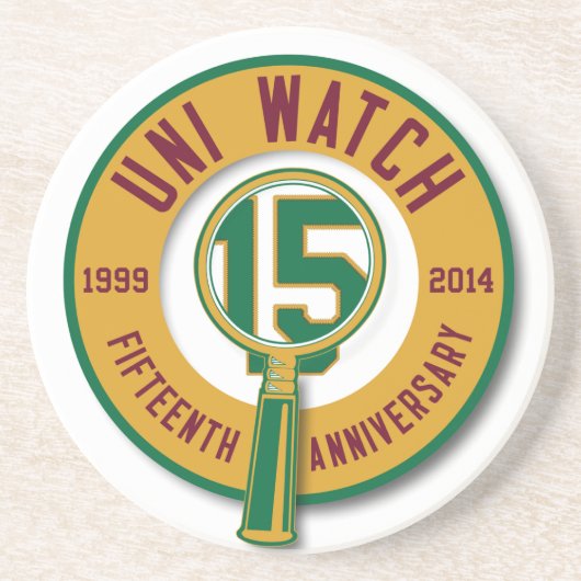 Uni Watch 15th Jubileum Onderzetter (Voorkant)