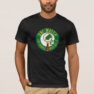 Uni Watch: Groen vergrootglas T-shirt