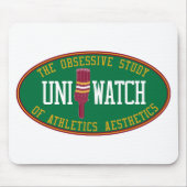 Uni Watch Mousepad (afwisselend) Muismat (Voorkant)