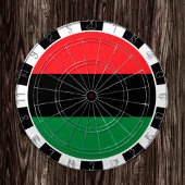 Unia Dartboard & Pan African Flag darts / game Dartbord