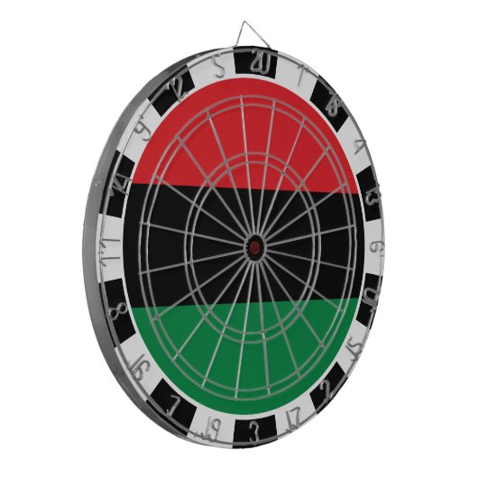 Unia Dartboard & Pan African Flag darts / game Dartbord (Voorkant Links)