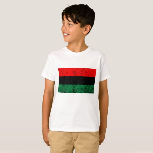 UNIA Flag Pan African Freedom Roots Black Liberati T-shirt (Voorkant volledig)