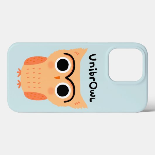 UnibrOwl | Funny Cute Eyebrows Owl Case-Mate iPhone Case (Achterkant (horizontaal))