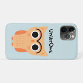 UnibrOwl | Funny Cute Eyebrows Owl Case-Mate iPhone Case (Achterkant (horizontaal))