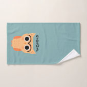 UnibrOwl | Funny Cute Eyebrows Owl Handdoek (Handdoek)
