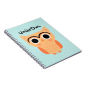 UnibrOwl | Funny Cute Eyebrows Owl Notitieboek (Rechterzijde)