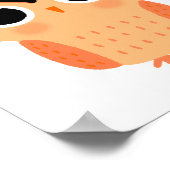 UnibrOwl | Funny Cute Eyebrows Owl Poster (Hoek)