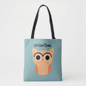 UnibrOwl | Grappige Schattigee uil Tote Bag (Voorkant)